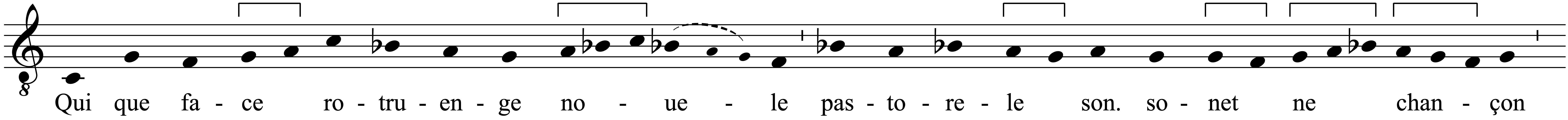 Work musical notation